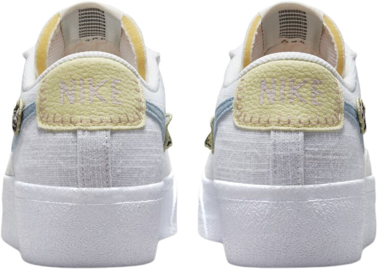 Nike blazer low platform White/boarder blue-pink oxford