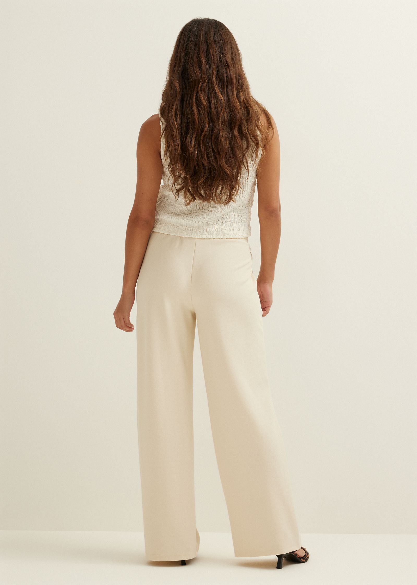 Wijde broek met pintuck