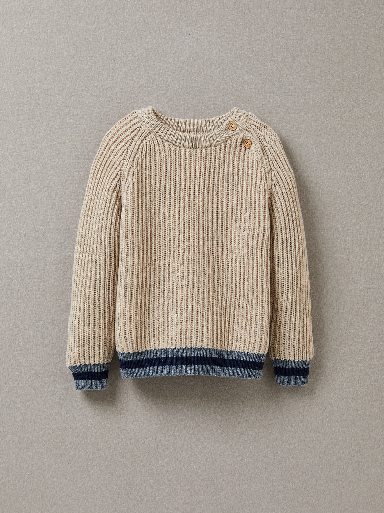 Pull Garçon en côtes anglaises