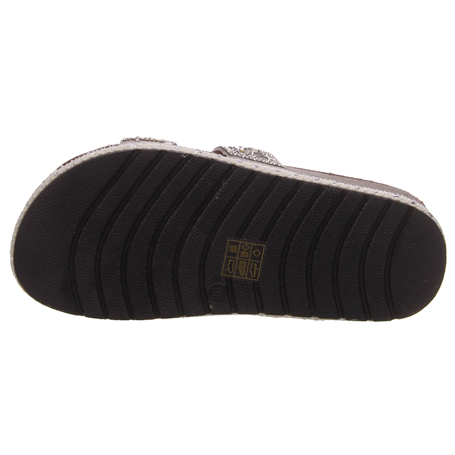 La Strada Pantolette silber gold/silber/bronce