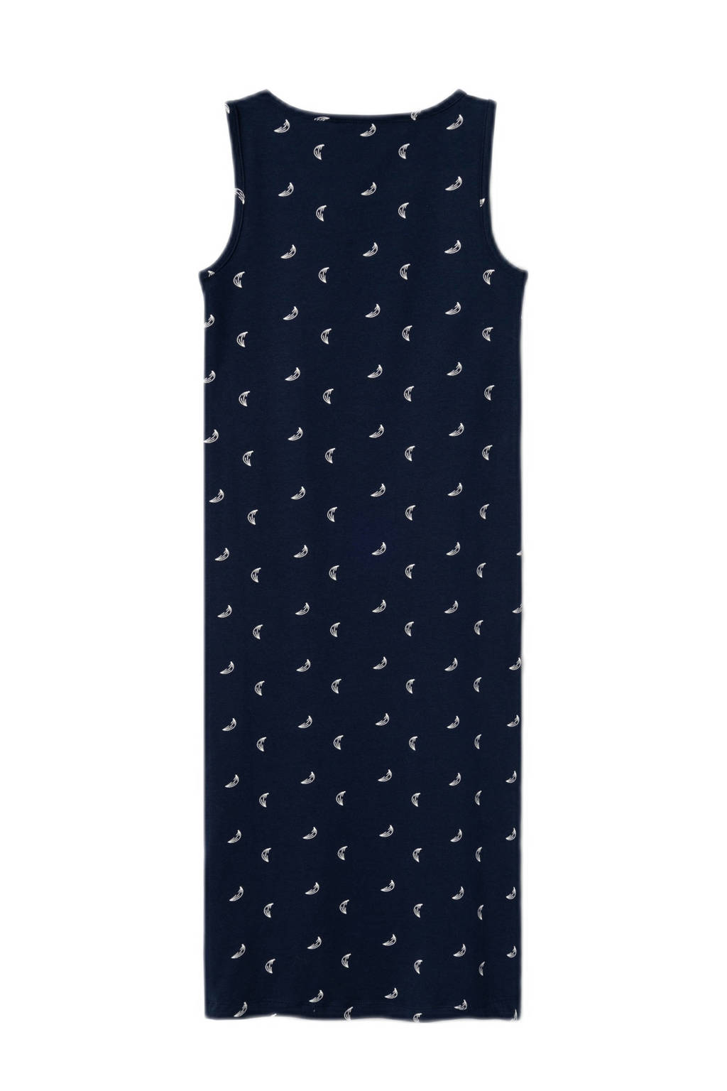 NAME IT maxi jurk NKFVIPPA met all over print donkerblauw/wit