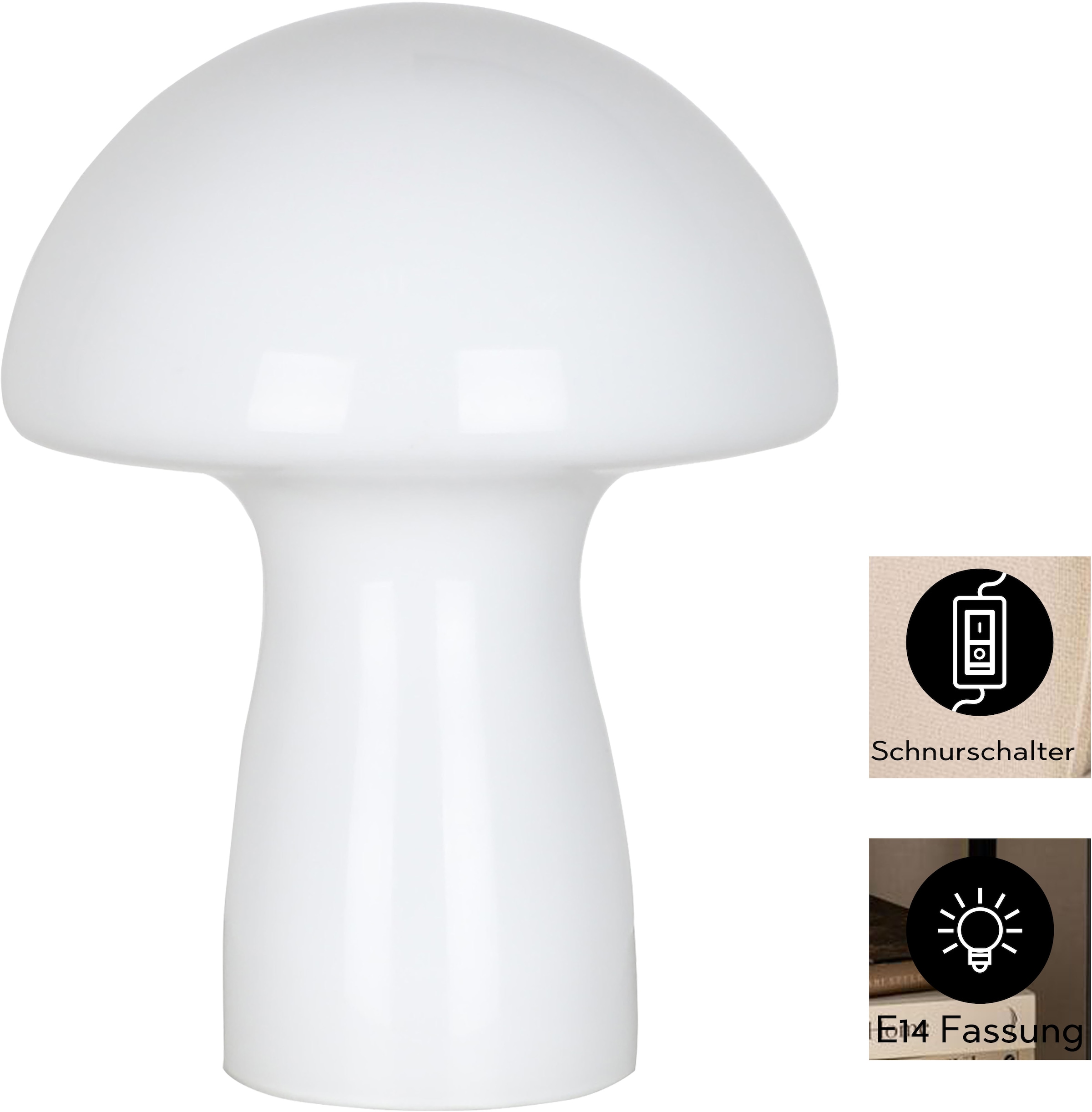 GOODproduct Tischleuchte »Grunni« E14 1 Stk.