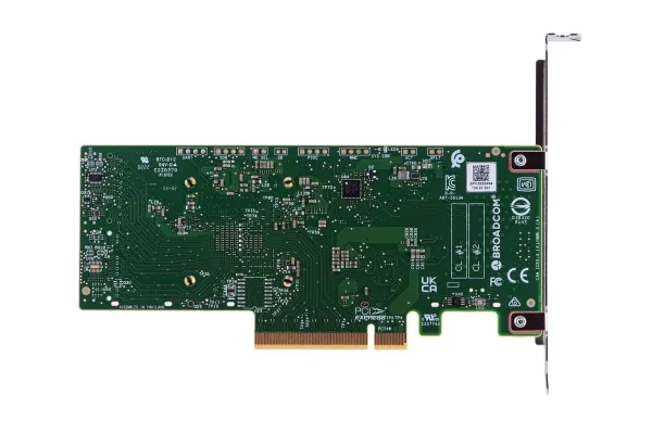 Broadcom HBA 9500-8i, PCIe, SAS, SATA, Fuld højde/ lav profil, Grøn, Grå, 5000000 t, Australia/New Zealand (AS/NZS CISPR 22), Canada ICES-003 Class B, CE Europe (EN55022/EN55024),...