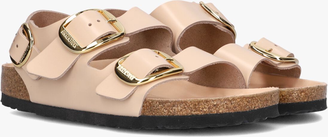 BIRKENSTOCK lichtroze birkenstock slippers milano big buckle dames