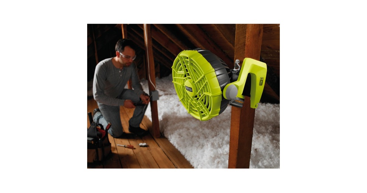 RyobiR18F-0 ventilator  (Groen, Accu niet inbegrepen)