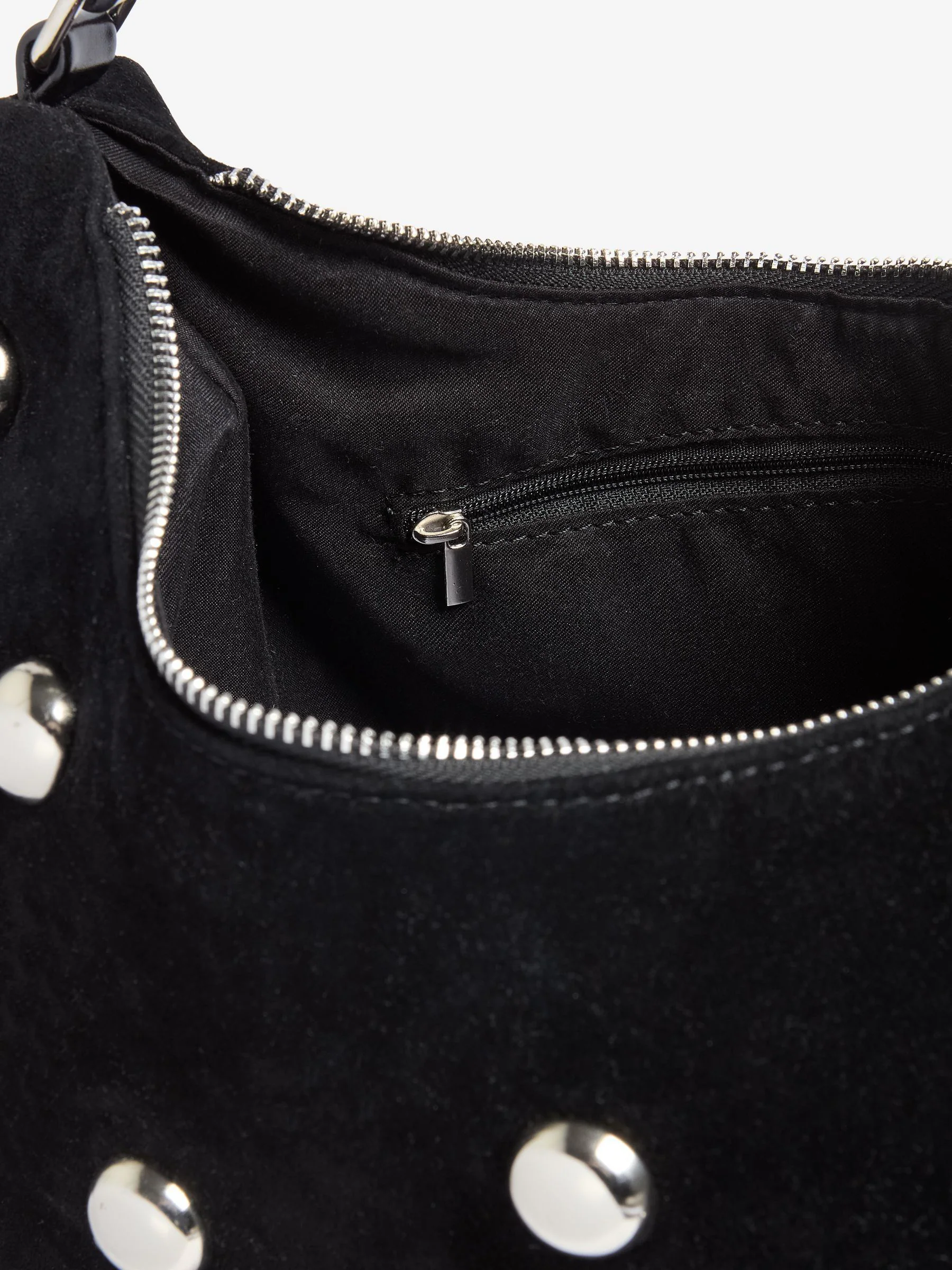 Friends Like These Suedette Studded Shoulder Bag