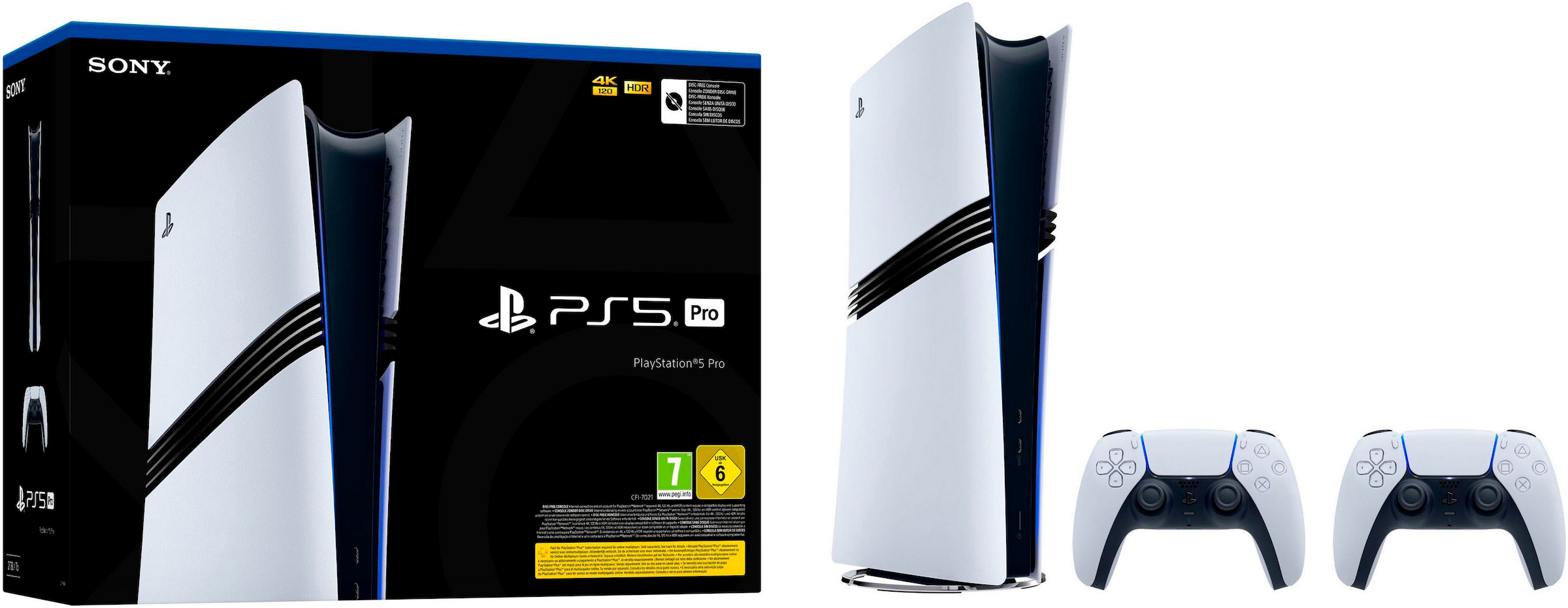 PlayStation 5 Konsolen-Set »PlayStation 5 Pro Konsole inkl. zweitem DualSense Wireless-Controller« 2 TB
