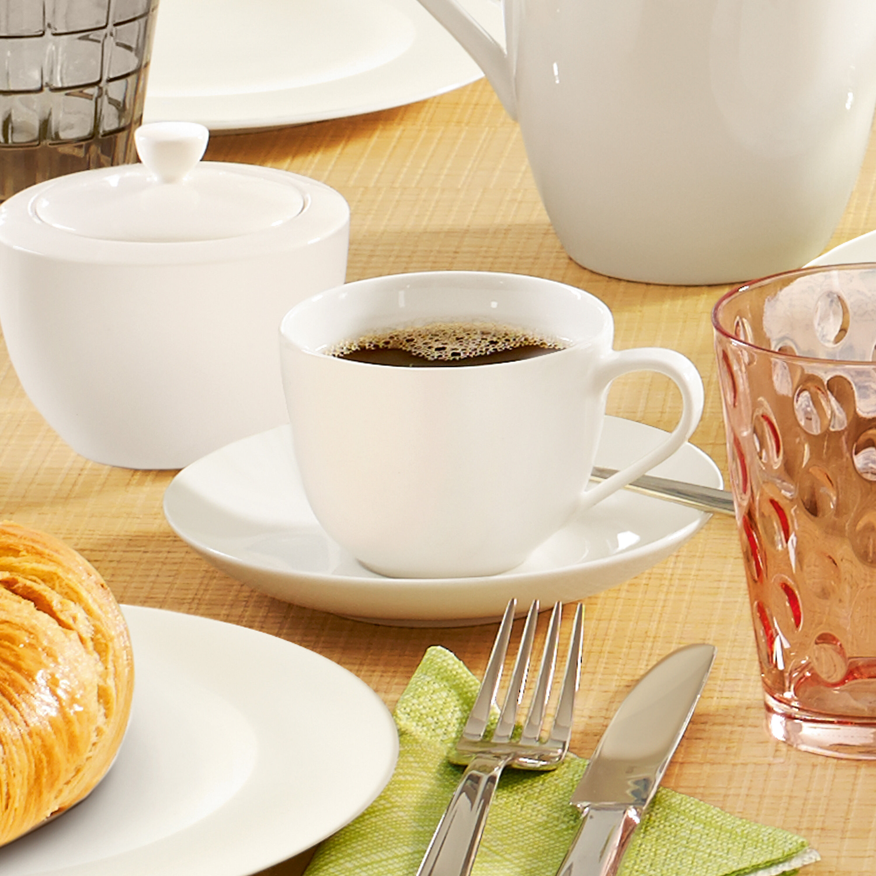 For Me Coffee cup White, 5.5 oz, Premium Porcelain