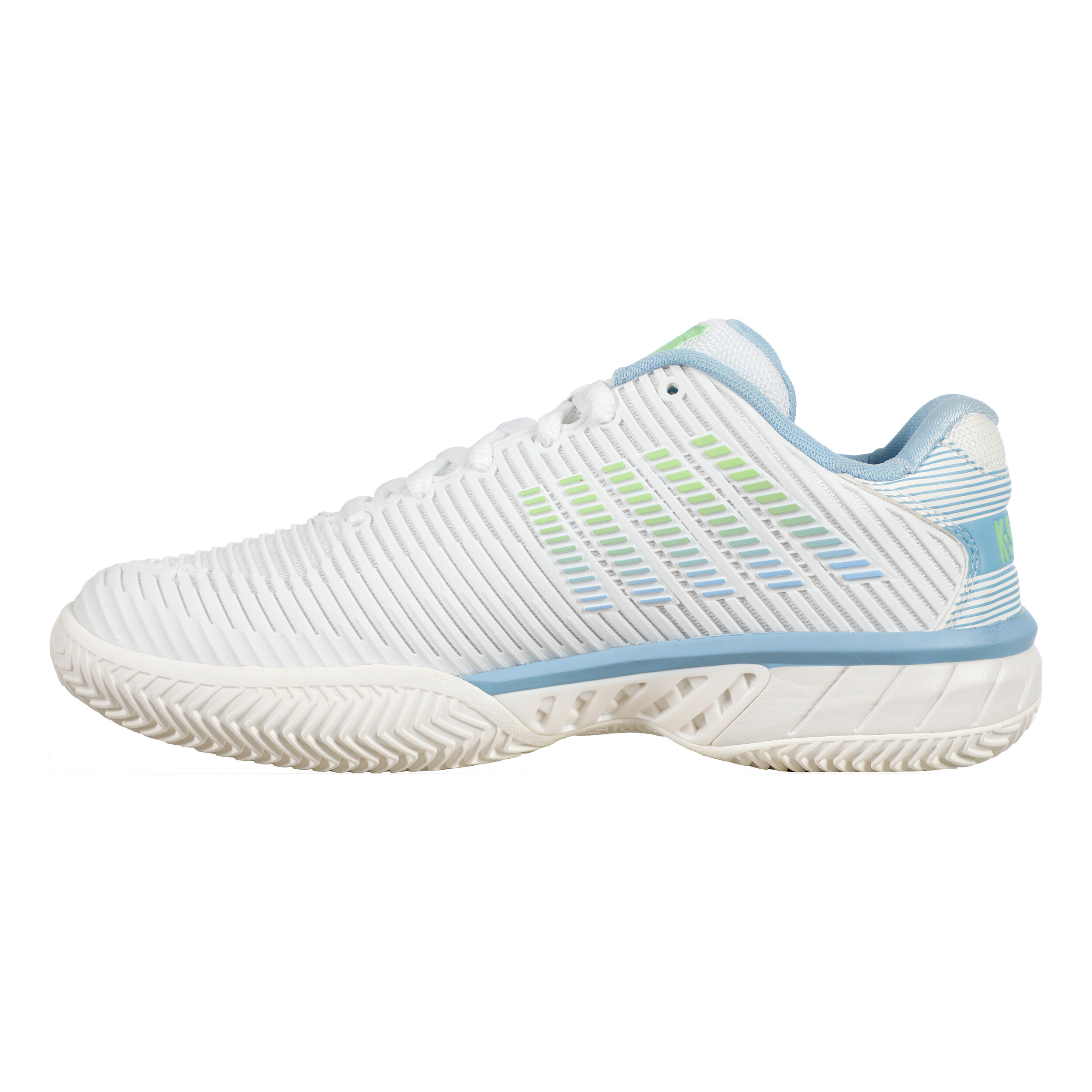 K-Swiss Hypercourt Express 2 Chaussure Terre Battue Femmes - Blanc , Bleu Clair