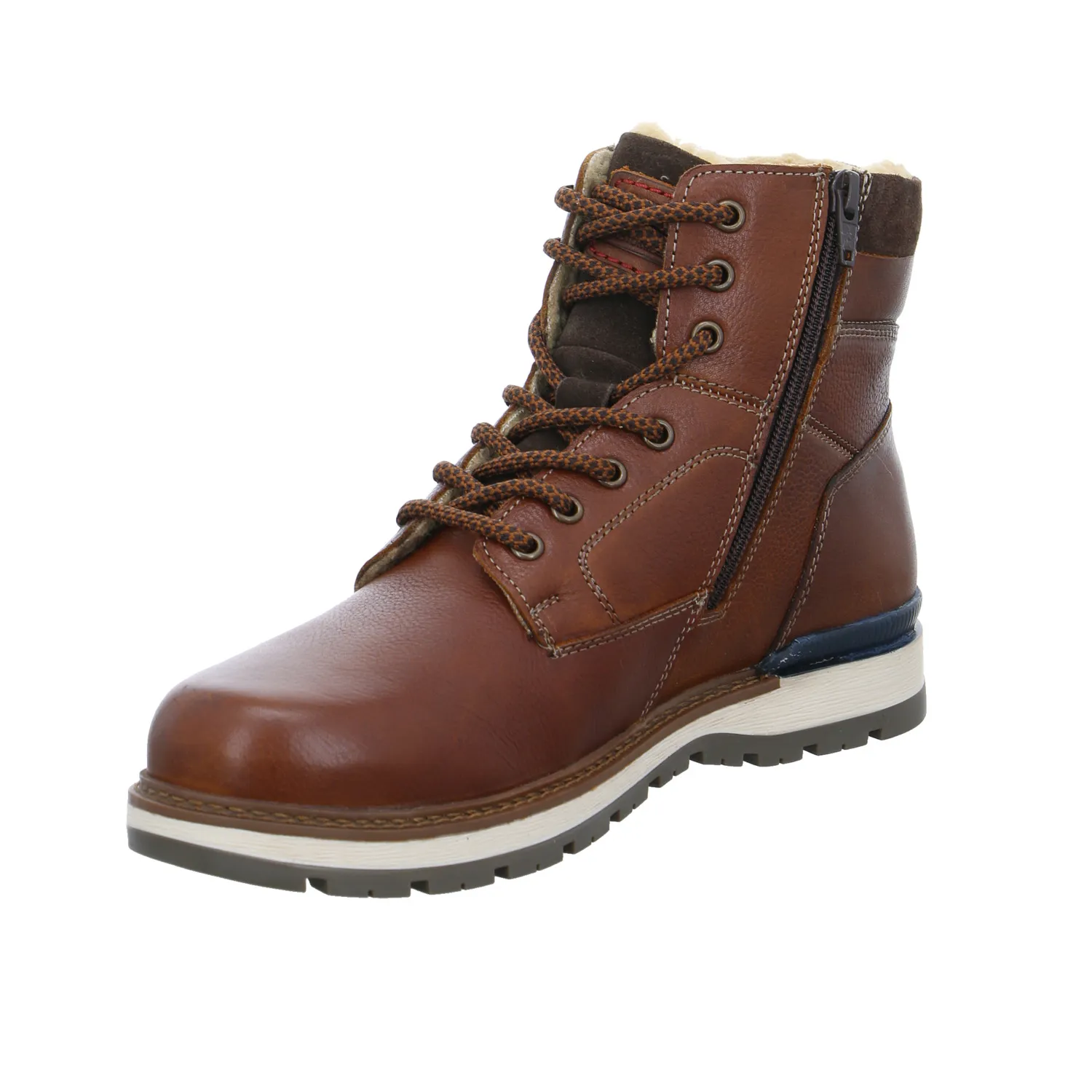 STONE WALK Winter-Boots Cognac Leder