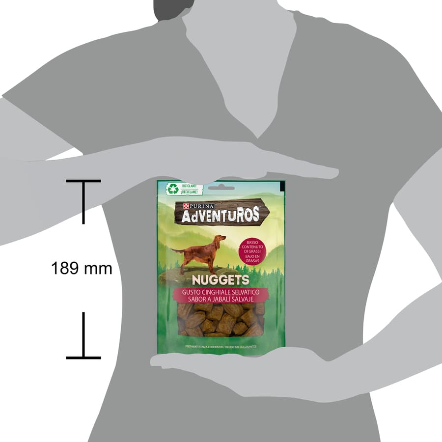 Nuggets de javali Adventuros para cães