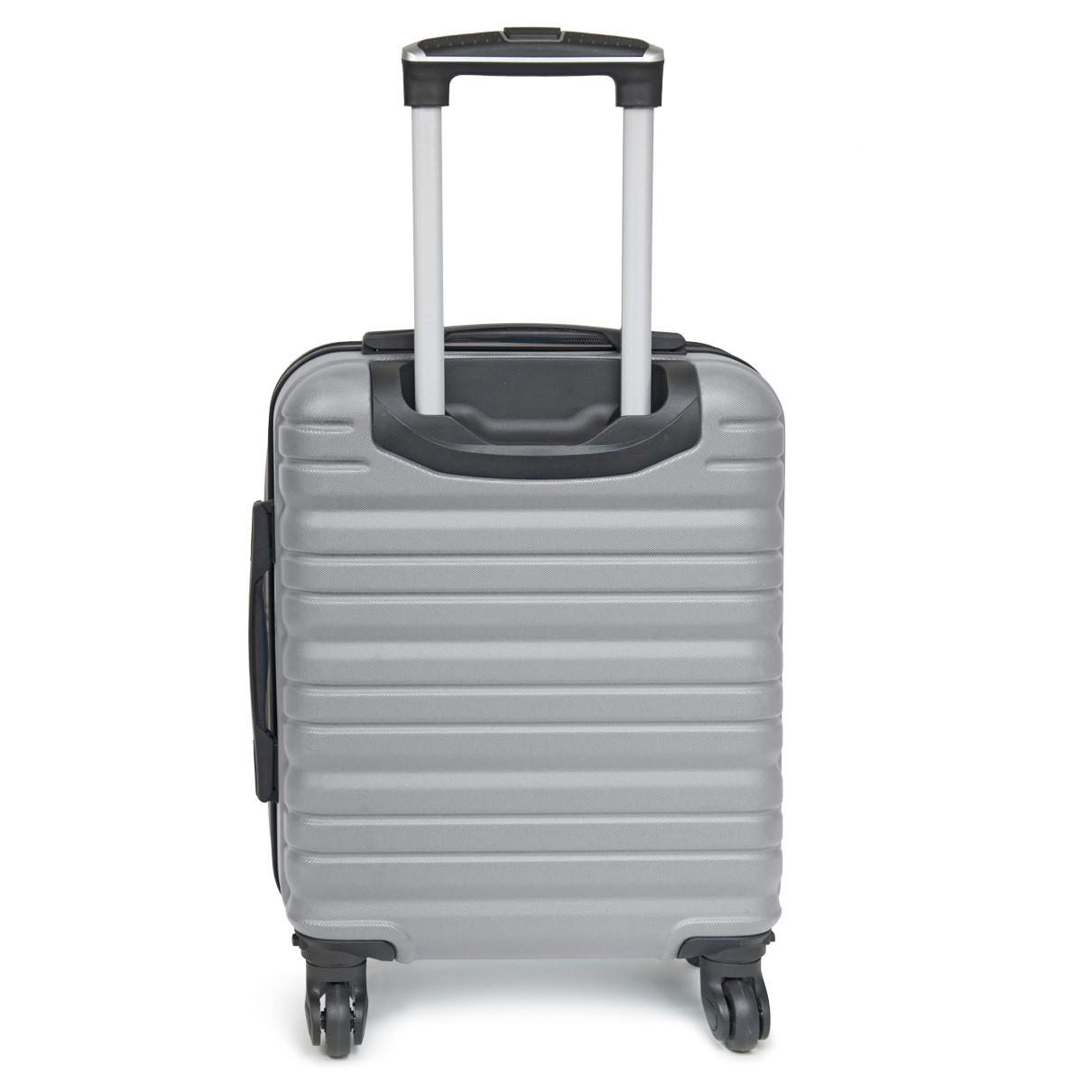 VALISE CABINE KINSTON ARGENTE 50X36X20CM