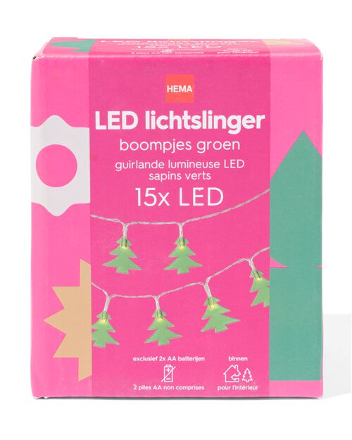 guirlande lumineuse arbres de Noël 2,5 mètres
