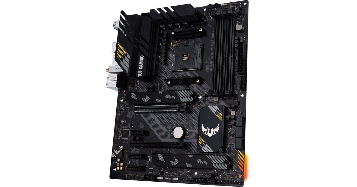 ASUSTUF Gaming B550-PLUS WIFI II socket AM4 moederbord  (Zwart, RAID, Gb-LAN, WLAN, BT, Sound, ATX)