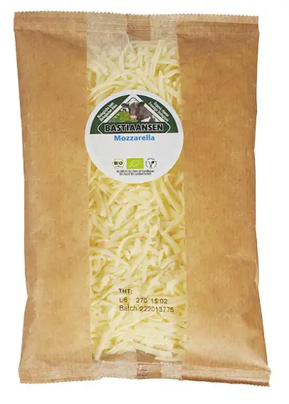 Geraspte mozzarella