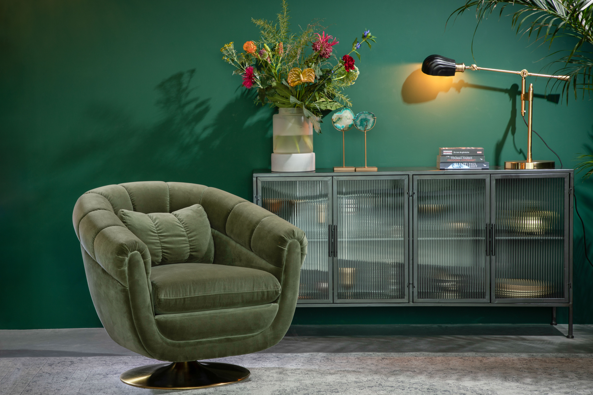 Dutchbone fauteuil Member Olive