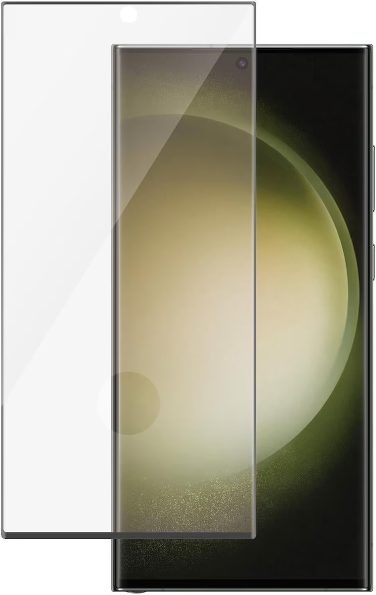 Samsung Galaxy S23 Ultra 5G Antibakterielle Panzer Glas Displayschutz Case Friendly (7324)