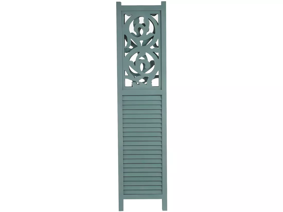 Paravent 4 panneaux en bois marron 161 x 2 x 170 cm PAR04034