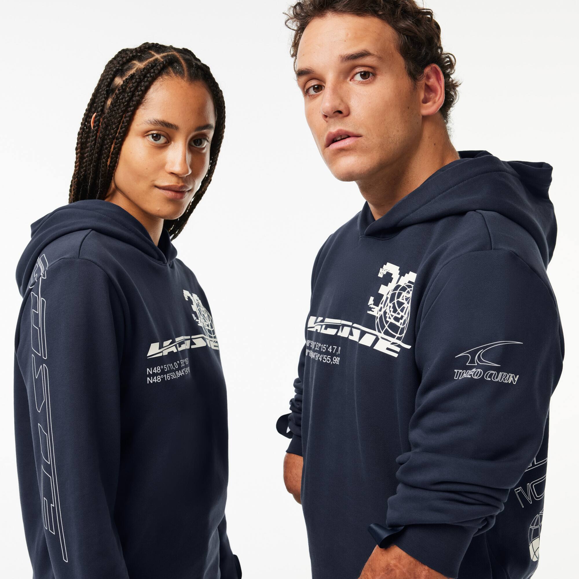 Sweatshirt Lacoste Sport x Théo Curin en coton Sweatshirts - Bleu - Lacoste - Unisex
