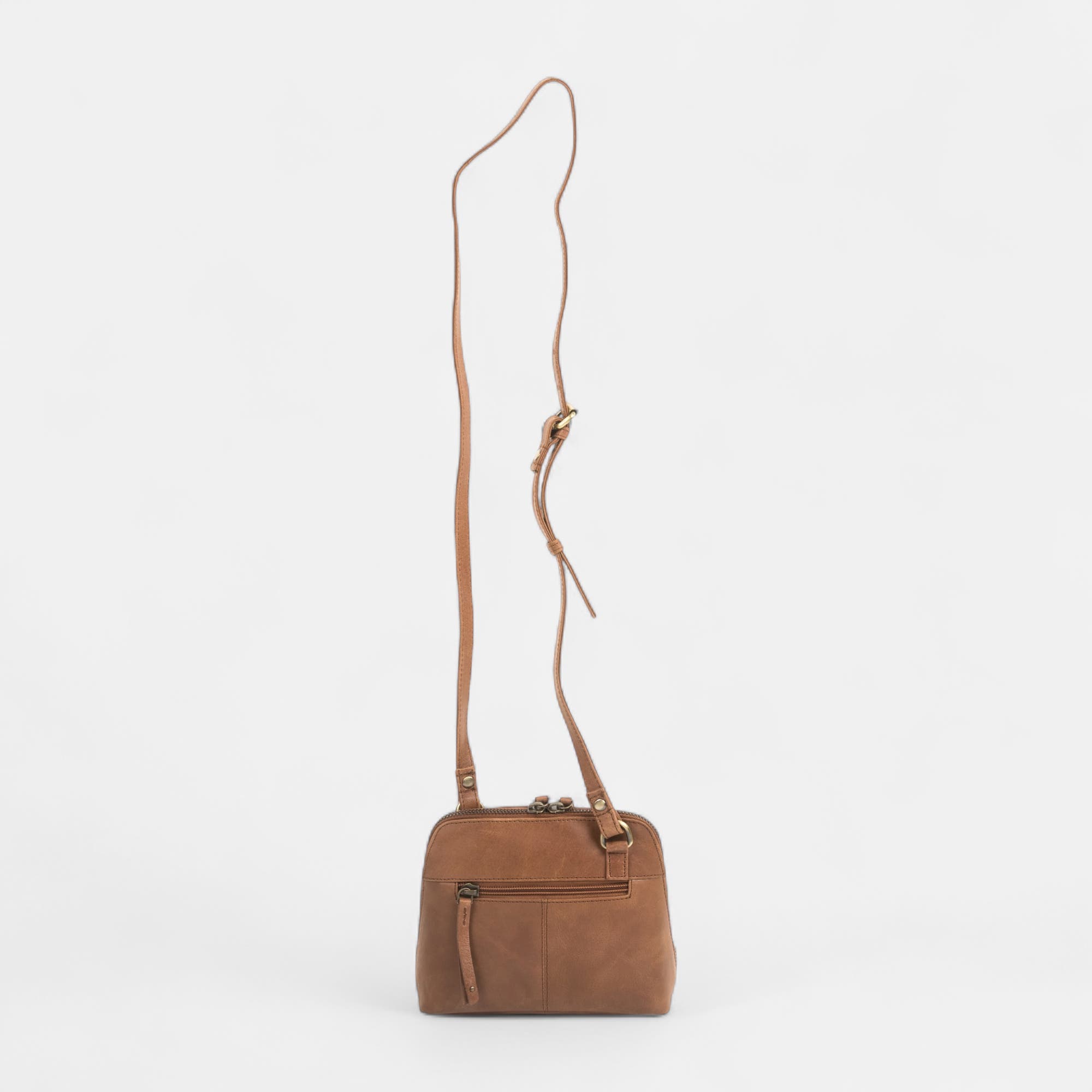 Sac bandoulière en cuir cognac