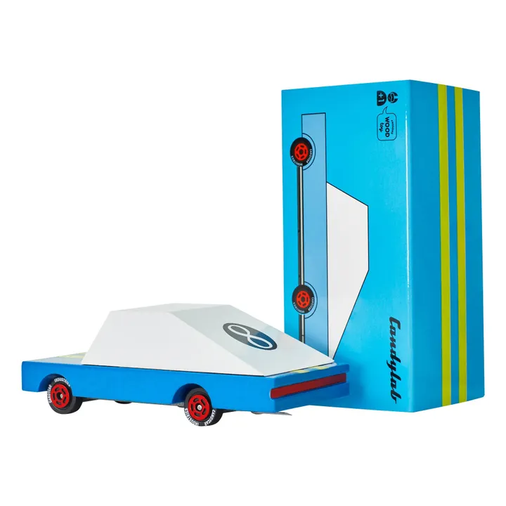 Candylab Voiture Blue Racer en bois | Bleu