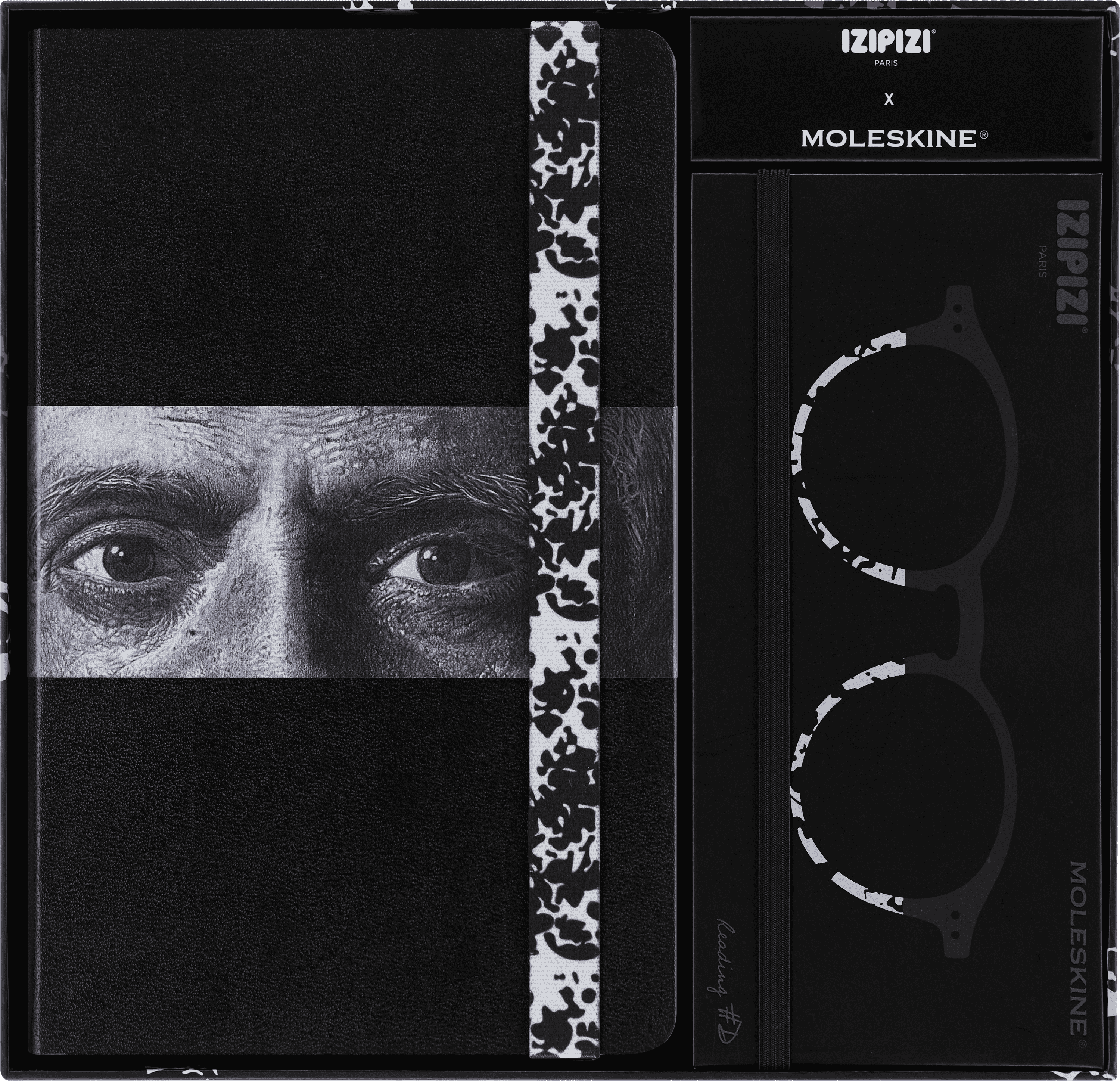 IZIPIZI x Moleskine Large Ruled Notebook and Reading Glasses