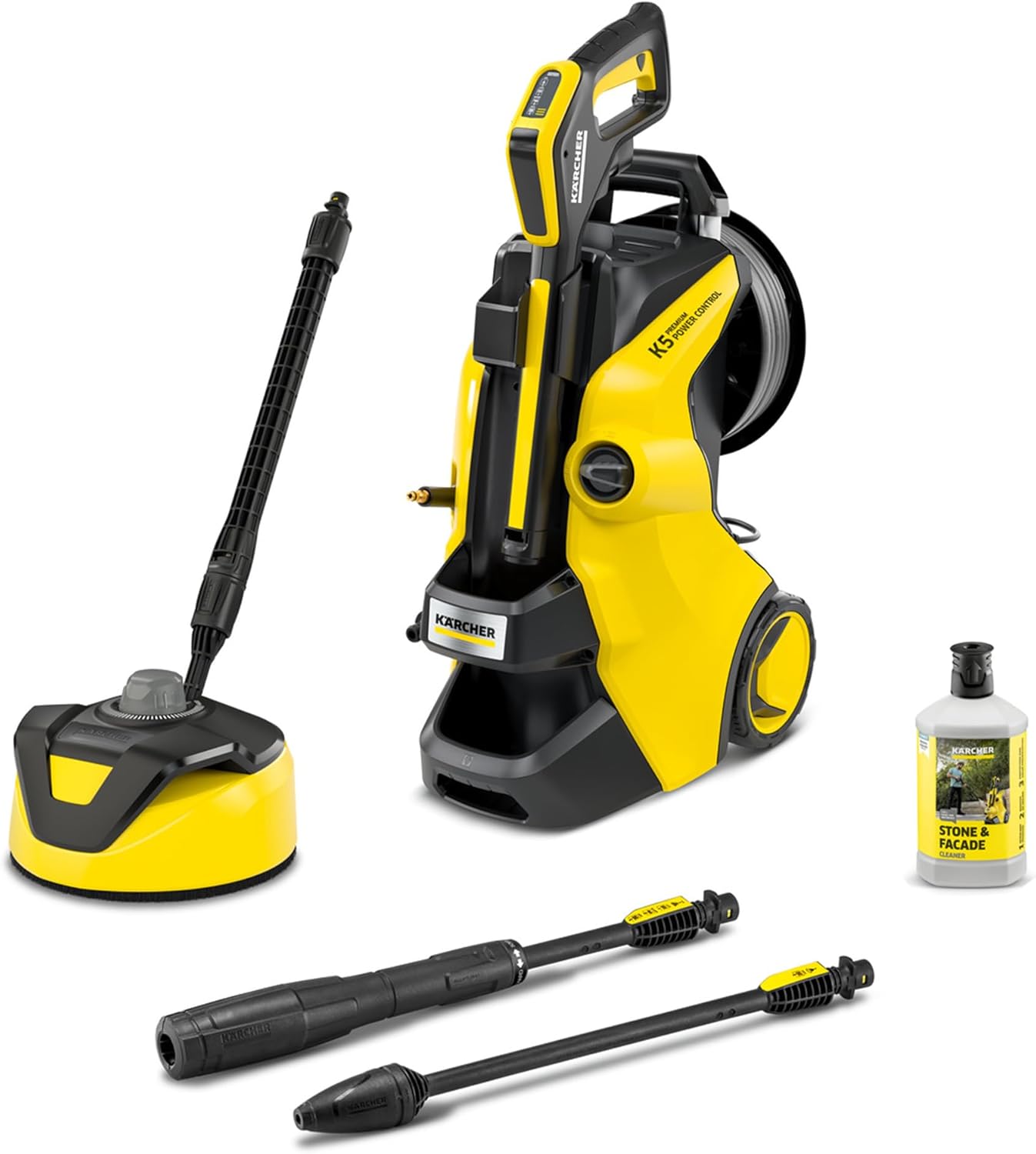 Kärcher Hochdruckreiniger K 5 Premium Power Control Flex Home, Druck: max. 145 bar, Fördermenge: 500 l/h, Fläche: 40 m²/h, Gewicht: 13,9 kg, Flex-Hochdruckschlauch, Dreckfräser, Strahlrohr, Home Kit