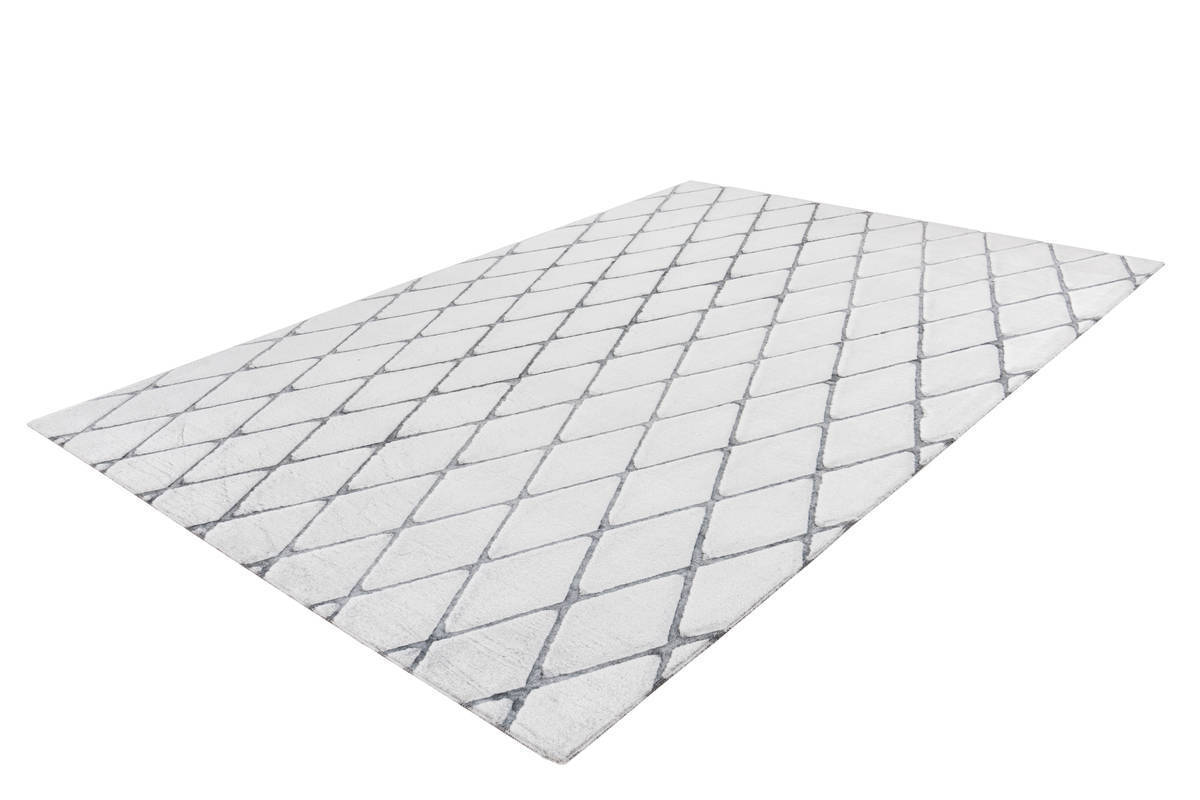 Teppich VIVICA 200 - weiß-anthrazit - 80x150 cm