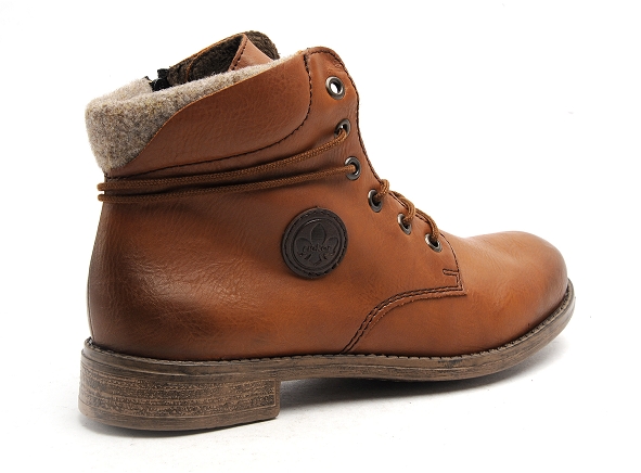 Rieker boots bottine plates femme 77423 marron