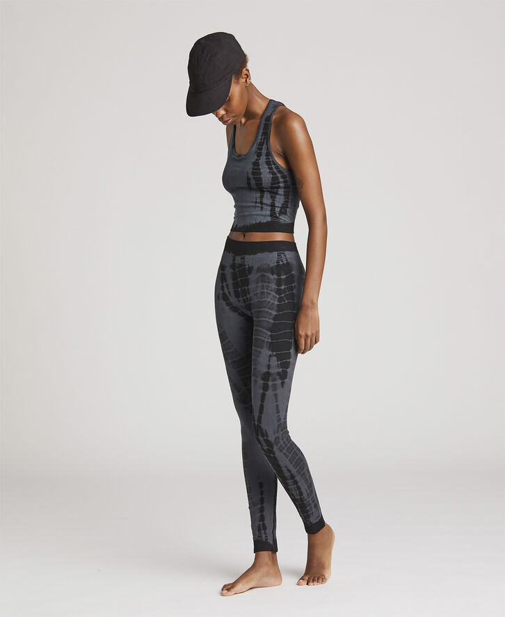 Gai&Lisva Lifa Tie dye Yoga Top Petrol grey tie dye