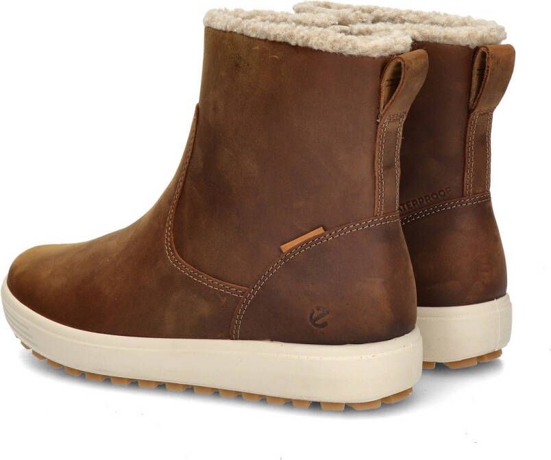 ECCO Korte Laars Soft 7 Tred W 450753 02034 Camel Bruin Waterproof