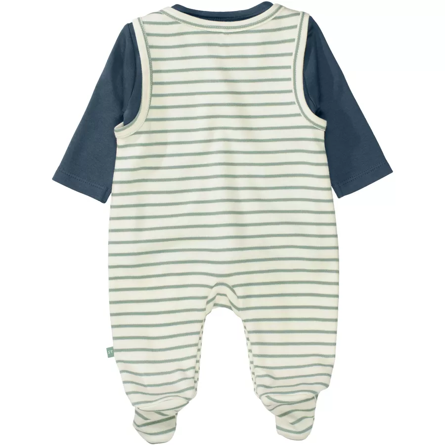 STACCATO Strampler+Shirt ivory gestreift