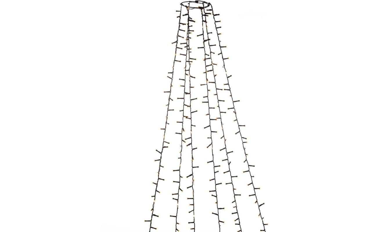 LED Baummantel mit Ring 6 Stränge, 660 LampenMicro LED Compactlights