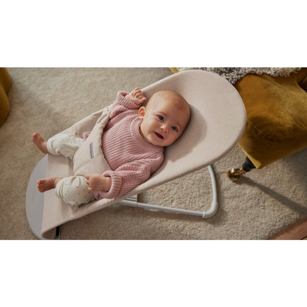 Køb BabyBjörn Light Beige Skråstol Bliss - Vævet Mélange