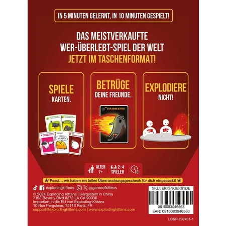 Asmodee Exploding Kittens: Grab & Game