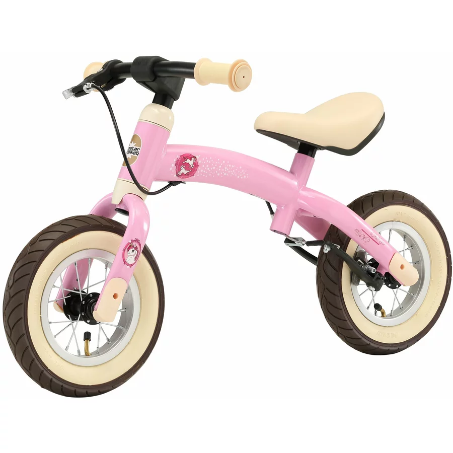 Bikestar Laufrad 10 Zoll Sport Flex pink einhorn