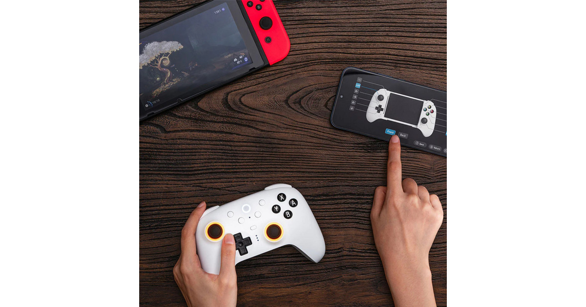 8BitDoUltimate 2 Bluetooth Controller  (Zwart, Pc, Switch 2, Bluetooth / USB-C / 2.4 GHz)