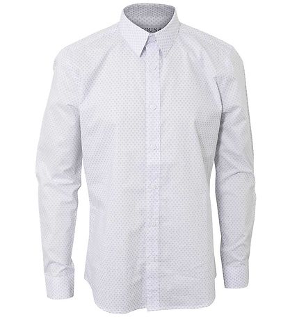 Hound Skjorte - All Over Print - Hvid m. Bl?
