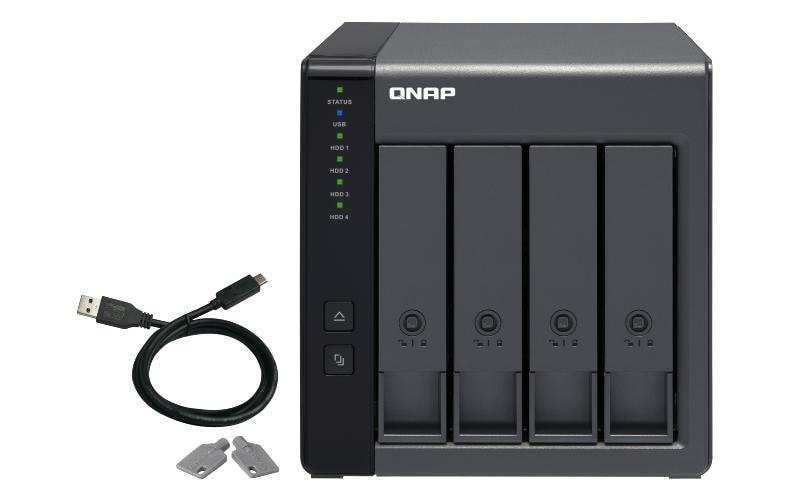 NAS-Erweiterungsgehäuse TR-004, 4-bay, USB 3.0<br>USB 3.0-RAID-Erweiterungsgehäuse mit vier Einschüben