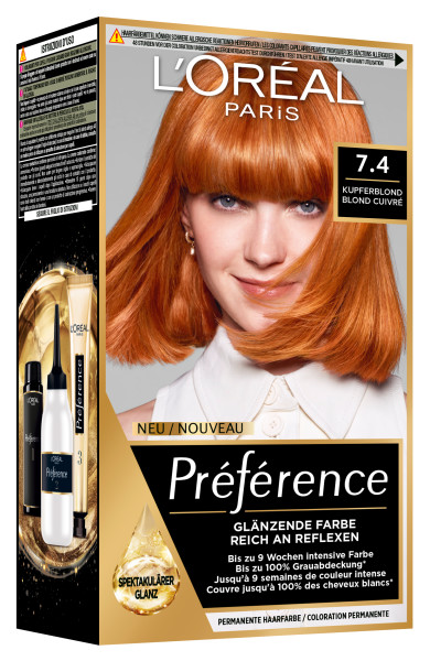 PREFERENCE Color<br>1 Stück, 74 Mango Copper 395