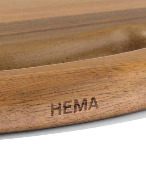 planche de service Ø34x2cm bois d'acacia