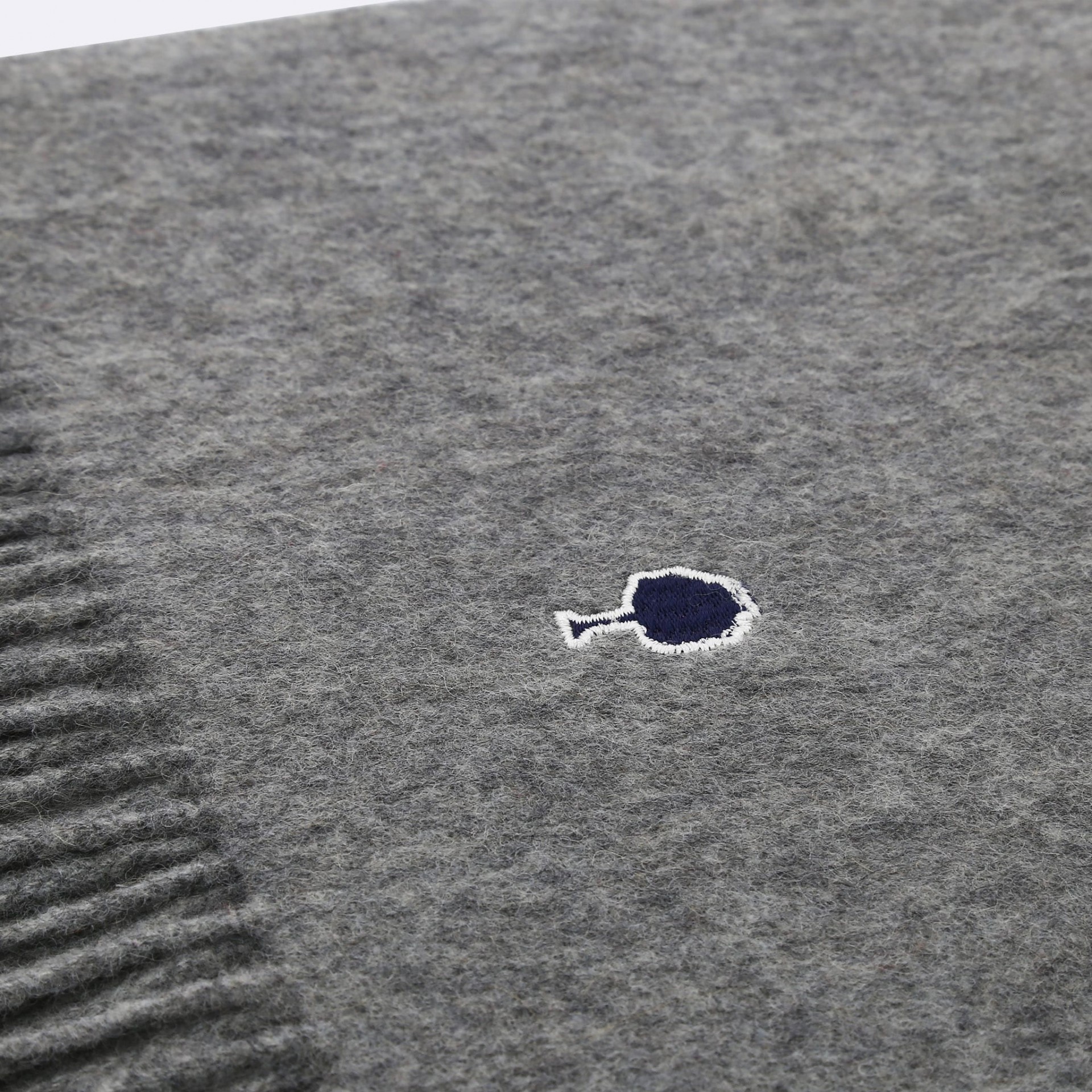 Echarpe gris chiné laine et cachemire - modèle Scarf