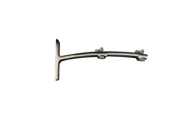 Support double pour barre à rideau GoodHome 18 cm pour rail barre Athens gris