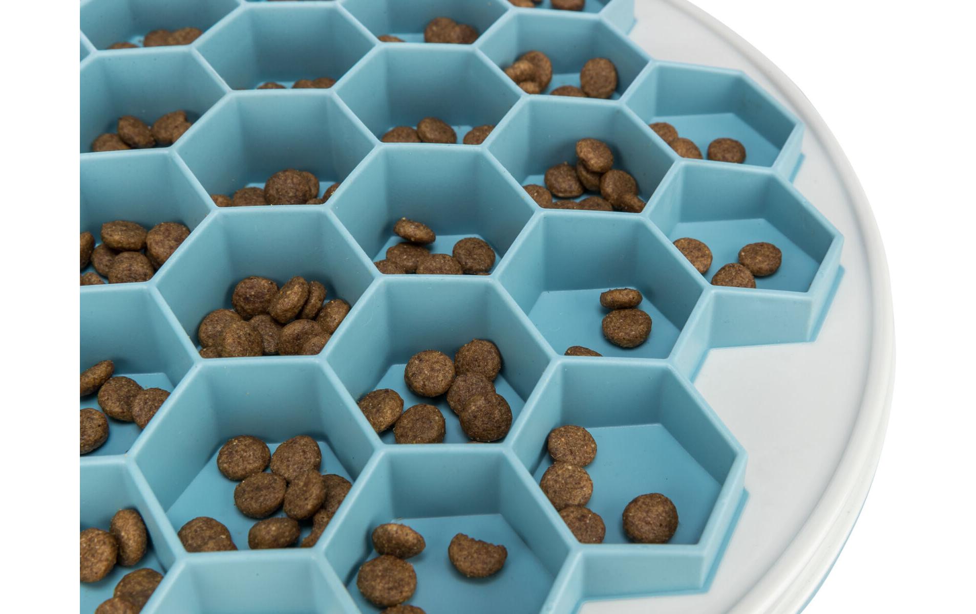 Futtermatte Slow Feeding Hive, Ø 30 cm, BlauAnti-Schlingmatte