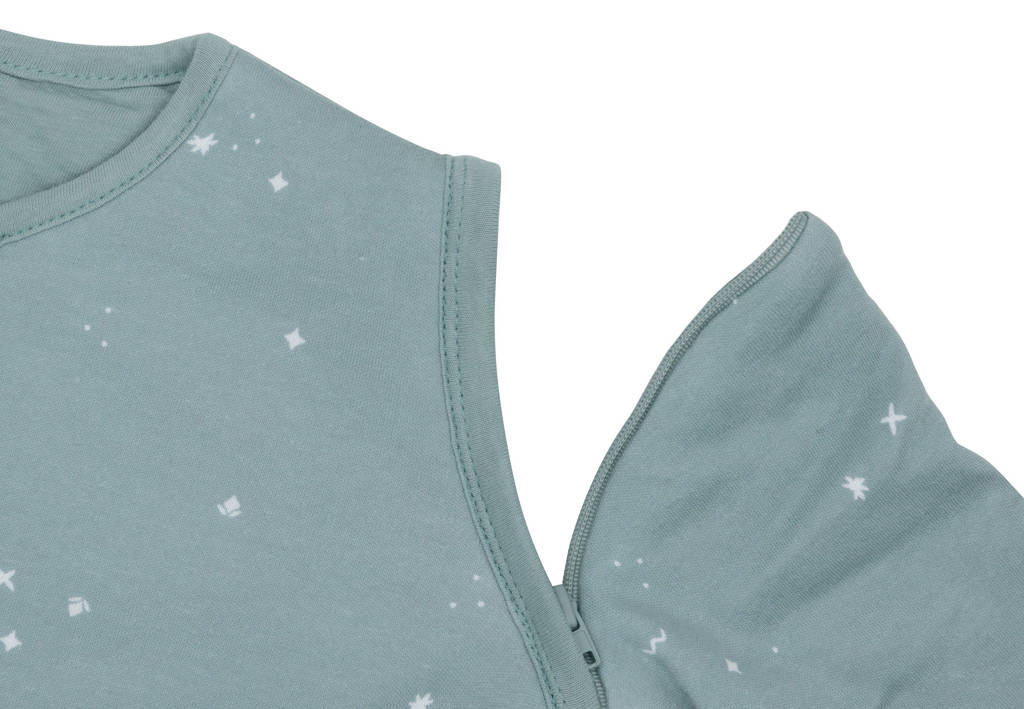 slaapzak met afritsbare mouw Twinkling - Sea Green