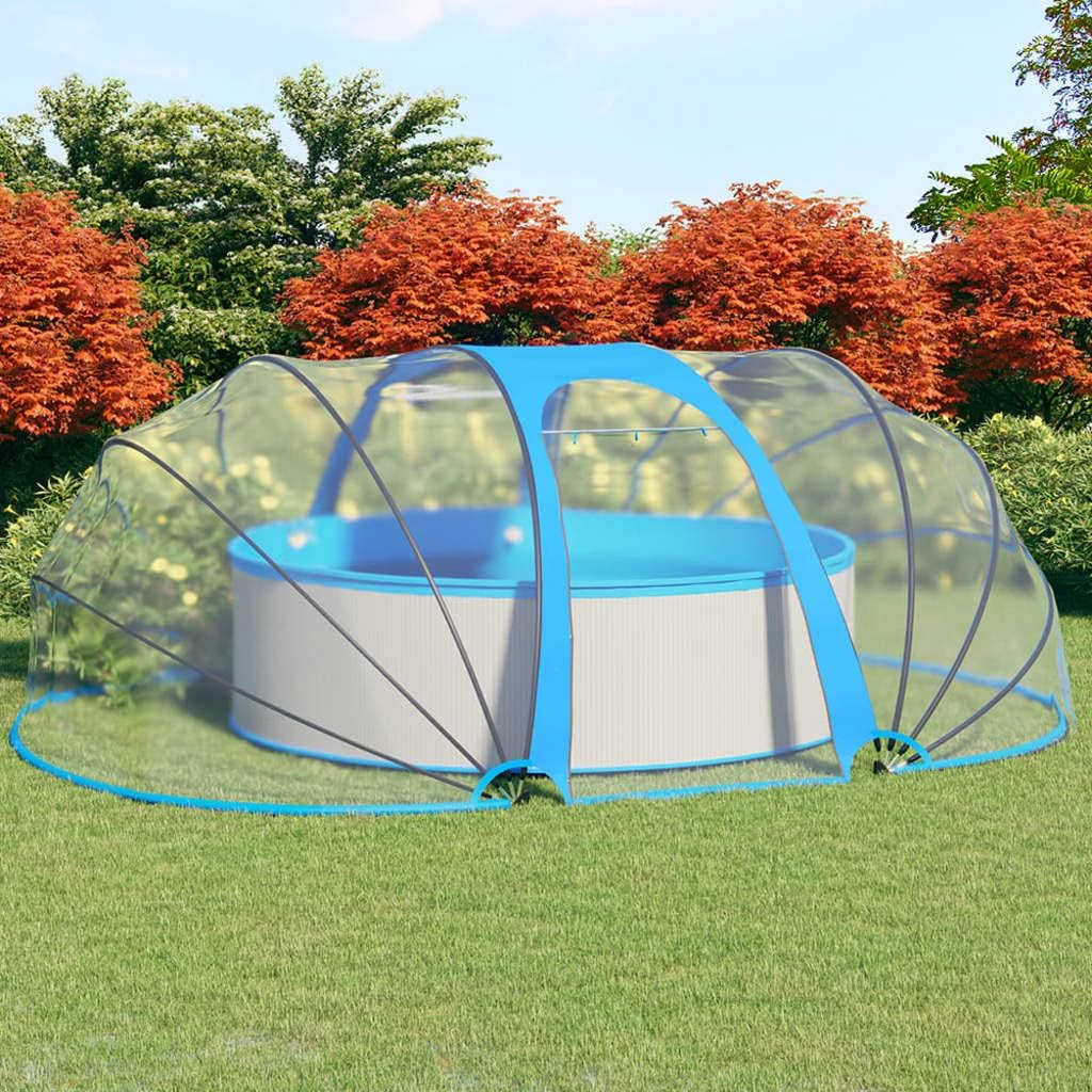 Pool-Kuppel Oval 530x410x205 cm Poolüberdachung Poolüberdachungen Pool Überdachung