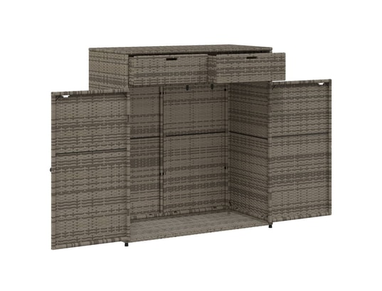VIDAXL - Armoire de jardin Armoire de rangement de jardin gris 105x55x113cm résine tres...