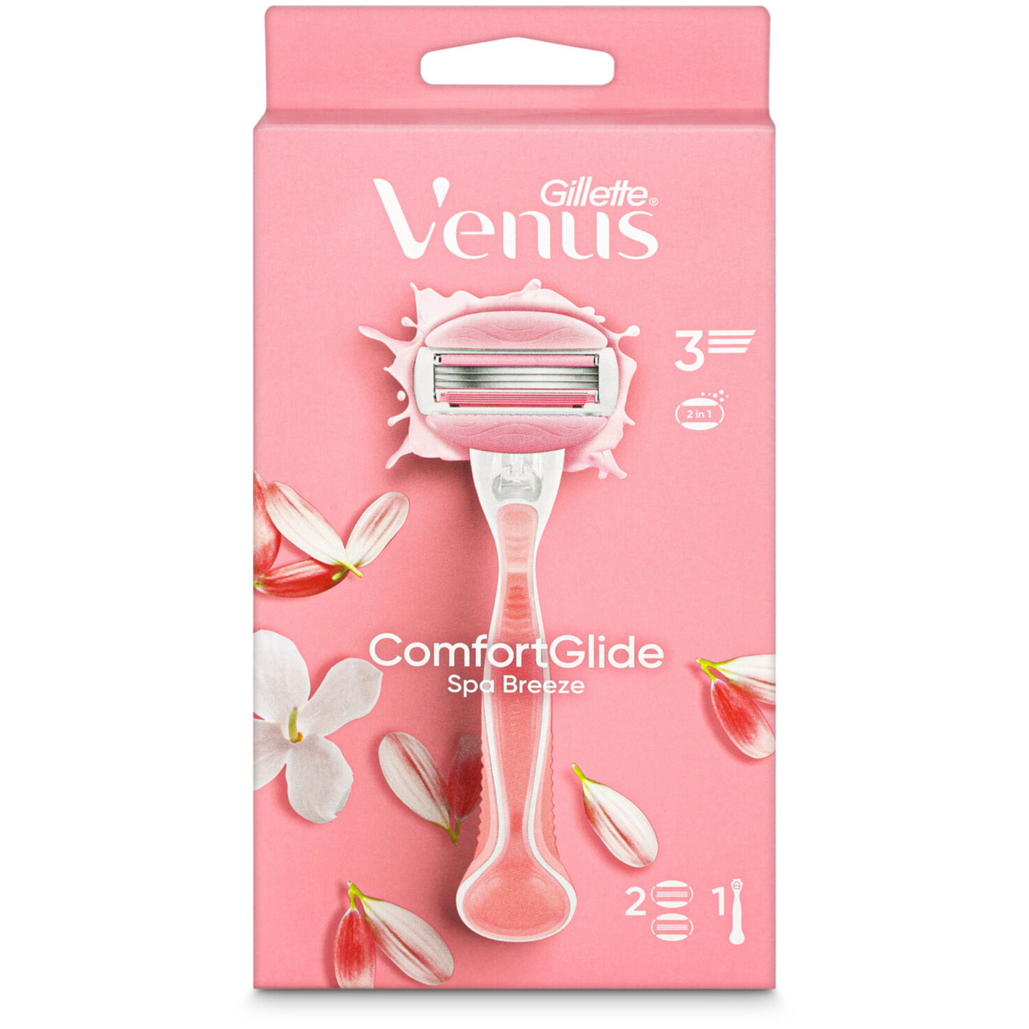 Venus GILLETTE Rasierer Comfortglide Spa Breeze mit 2 Klingen