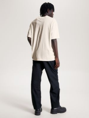 Camiseta oversized com estampa de águia