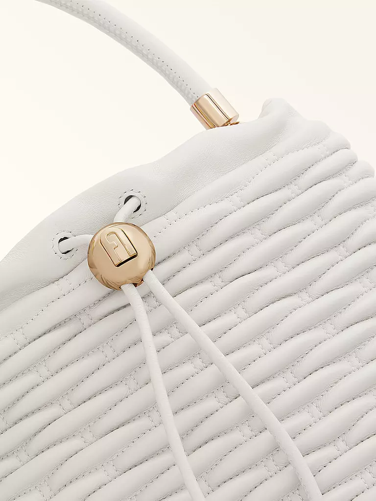 FURLA Ledertasche - Bucket Bag MIONIDO XSmall creme